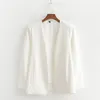 Elegante weiße Poncho Büro Dame Mantel vorne offen Blazer 2019 Herbst Split moderne Dame Arbeitskleidung Frühling Frauen Anzug Mäntel AO946