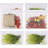 Refrigerator Food Bag Reusable Vacuum Silicone Food Fresh Bag Sealer Milk Fruit Meat Storage Bags Organizer Bag 100pcs OOA7125