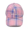 Fashion-Baseball Cap Män och Kvinnor Super Broderad Hat Fashion Street Hip Hop All-Purpose Casual Art Check Baseball Cap