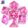 Wholes 7PClot Transparent Crystal Dice Set D46810101220 för brädspel RPG DD9032668