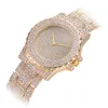 Vrouwen quartz horloge mode bling casual dameshorloge vrouwelijke quartz gouden horloge kristal diamant voor vrouwen klok