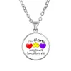 New Kids Autism Awareness necklaces For Children Boys Girls Glass Cabochon puzzle Pendant necklace Fashion Inspirational Caring Jewelry