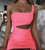 Sexy Bandage Hollow Ladies Party dress Buttock fold clothing women clothes summer dresses woman Night club dresses robes