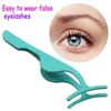 10st / lot False Eyelash Pinceezers Fake Eye Lash Applicator Eyelash Extension Curler Nipper Auxiliary Clip Clamp Makeup Tångverktyg