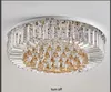 Światło LED Nowoczesne światła sufitowe Oprawa Europejska K9 Crystal Lampa sufitowa Home Indoor Lighting Pilot Control 3 Białe kolory Dimmab2639