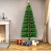 7.5FT الألياف البصرية شجرة عيد الميلاد مع 260 مصابيح LED + 260 الفروع