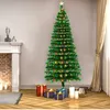 7.5ft glasvezel kerstboom met 260 LED-lampen + 260 vestigingen