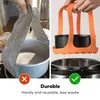 Snelkookplaat Sling Siliconen Steamer Egg Boiler Handvat Grip Pad Lifter Mand Multifunctie Hittebestendige Bakvormen Keukengereedschap