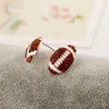 Sports Ball Shape Stud Oread Oreads Charm Crystal Basketball Volleyball Baseball Softball Boucles d'oreilles Femme Girl bijourie créative Gift4444589