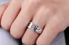 Jóias originais do anel Jóias de presente Sólido real 925 Silver Rings Cubic Zircon Jewelry Engagement Rings de casamento para homens M0147936617
