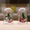 Acquista Ornamento Ciondolo Di Natale Resina Di Legno Trasparente Palla Artigianale Di Plastica Trasparente Decorazione Dell'albero Di Natale Forniture Per Feste