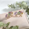 S994 Gioielli di moda Orecchini a forma di unicorno con strass colorati Orecchini a forma di unicorno