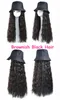 Kinky Curly Easy Perucas Sintéticas De Tricotadas Cap Wigs Moda Mulheres Malha Chapéu Boné Boné Longo Cabelo Longo Grande Beret Novo Design