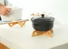 Lade rack afneembare houten tafel mat keuken pot warmte geïsoleerde koelschotel potholders gadgethouder GB697