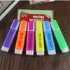 Markery 6 sztuk / zestaw kreskówki papeterii Kolorowe fluorescencyjne pióro wyróżnia kolor znak śliczny koreański typ z markerem cukierków