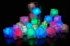 Cubos de gelo LED multi colorido com luzes mudando luzes coloridos sensivelizando nightlight LED flash bloco de gelo