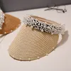 Osobowość ręcznie robione perełki Hats Summer Outdoor Sun Sun Ochrony Hat Fashion Słońce szerokie Czapki Rządy dla kobiet5889619