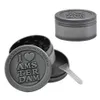 Faktor Pris Zinc Alloy Herb Grinder 50mm 3 Piece Sharp Diamant Tänder Metal Tobacco Grinder Hand Muller Spice Crusher Rökvattenrör