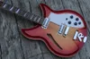 China 12 strings 381 Cherry red Guitar C S semi hollow body 381V69 Mapleglo Electric Guitar