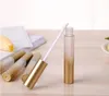 Hot Gradient Gold Empty Plastic Lip Gloss Plumper Tube Make up Liquid Eyeliner Eyelash Growth Serum Refillable Bottle