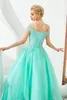 2019 Mode Bateau Appliques Robe De Bal Quinceanera Robes À Lacets Plus La Taille Douce 16 Robes Débutante 15 Ans Robe De Soirée Formelle BQ210