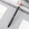 Ballpoint Pens Fashion Beautiful Flower Metal Roller Ball Pen For Lady Girl Gift Business Writing Office Supplies1