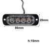 Carstyling明るい白い黄色の赤い青いアンバー4 LEDカートラックバンビーコンストロボ警告点滅グリルライト1930746