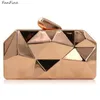 Vrouwen Avondzak Gouden Koppelingen Tassen Party Zilveren Bruiloft Paarse Paarse Clutch Portemonnees Vrouwelijke Designer Chain Tas Mode