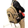 도매 - 남자 학교 가방 배낭 야외 레트로 스타일 캔버스 하이킹 가방