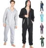 Jumpsuits adulto de vendas onsies sono lounge sleepwear um pedaço pijama macacões masculinos com capuz onesies unisex onesies sleepsuit nightgown