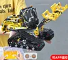 Doğum Kid' Noel Hediye YX Paletli Forklift RC Yapı Taşı, DIY APP Kontrolü, Programlanabilir, Yerçekimi İndüksiyon, Gelişim Oyuncak,