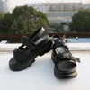 Sandaler plattform kvinnors sandaler mode sommar läder spänne kvinnor tjocksulad strand sandal casual chunky kvinna skor kvinnlig1