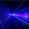 팬 모양의 DJ DMX 6 렌즈 RGB 풀 컬러 패턴 빔 레이저 프로젝터 라이트 쇼 GIG 파티 무대 조명 효과 B-X6