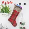 hot Weihnachtsstrumpf Baum happpy Neujahr Süßigkeit-Geschenk-Verpackung Dekorationen Strumpf Weihnachten dekorative Socken Taschen Partei SuppliesT2I5364