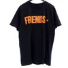 Live Alone T Shirt Män kvinnor Högkvalitativ 100% bomullskläder Hip Hop Top Tees Big V på Back Friends Shirts273m