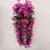 Pano de seda lindas flores flor videira festa de escritório ornamentos simulação europeia violeta orquídea casa decoração1