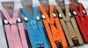 Suspenders 2.5*110CM Clip-on Longer version Elastic 4 clip Adjustable Fashion Braces 13 solid Colors For men Christmas gift free shipping