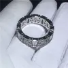 Choucong Anel de Dedo Promessa Exclusivo 925 Prata Esterlina Diamante Banda de Noivado Anéis Para Mulheres Homens Jóias de Casamento