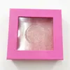 27mm 5d mink ögonfransar med rosa kvadratkorg Criss Cross Eyelashes Cruelty Free Mink Lashes accepterar privat etikett
