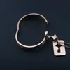 Regalo di San Valentino Un paio di gioielli in acciaio inossidabile Love Heart Lock Bracciali Braccialetti Ciondolo chiave Collana Couples1754