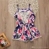 Boutique Meninas Roupas Adorável Bebê Infantil Roupas de Menina Sem Mangas Lace Floral Romper Macacão Outfits Roupas Sunsuit Crianças One Piece Terno