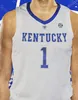 Kentucky Wildcats College Basquete NCAA Jerseys Homens Spirate Instituto 1 Lamelo bola High School costurada tamanho S-3XL de alta qualidade branco azul