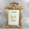 Fashion Baroque Style Photo Frame Gold Crown Decor Creative Resin Picture Desktop Frame Gift Home Wedding Decoration