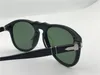 Luxe-designer zonnebril 649 klassieke retro pilot frame glas lens UV400 bescherming eyewear met lederen tas