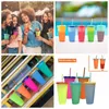 24oz Color Shanging Cup Magic Plasticle Tumblers с крышкой и соломенной многоразовой конфетой цвет холодной чашки с морской доставкой CCA12201 500 шт.