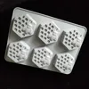 Soap Mold Silicone Oval baking Tool flower Handmade Honeycomb Pattern Soap Making Mould Tray 6 Cavity Big