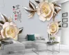 3D-Fototapete, zarte Blumen, Wohnzimmer, Schlafzimmer, TV-Hintergrund, Wanddekoration, Wandtapete