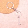 KeyChain di chiave del cuore di scheletro di 53*20mm, monili fatti a mano di Dropship del regalo del partito del portachiavi del metallo di nuovo modo