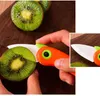 Folding Fruit Knife Portable Ceramic Bird Outdoor Creative Parrot Kitchen Vegetable Knives Multi-function Children Student Foldable Knifes