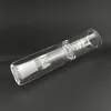 Pro vertikal förångare solo luft munstycke stamglasbubbler med 14 mm titan kvartspik för vattenrörskoncentratoljeriggar